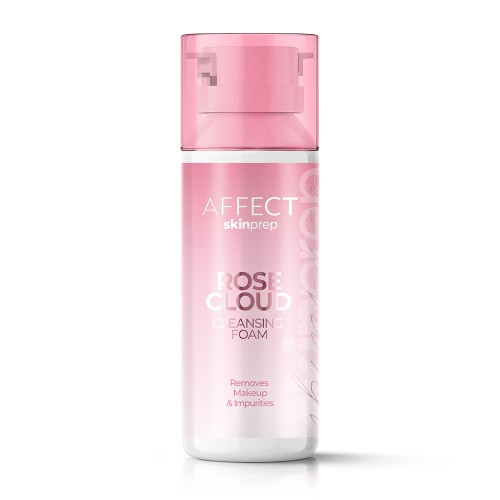 Pianka do demakijażu Rose Cloud z serii SKIN PREP od Affect – skuteczne oczyszczanie skóry i komfortowa formuła do codziennego stosowania.